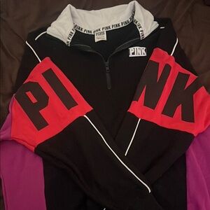 PINK 1/4 Zip Sweatshirt